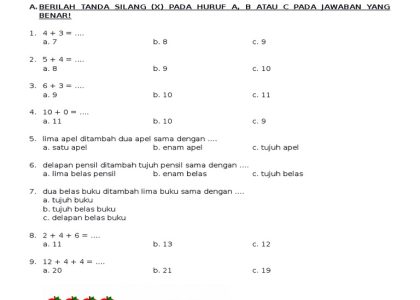 7 Rahasia Nilai Sempurna Latihan Soal Soal Kelas 2 SD Semester 1 Kurikulum 2013 Terbaru