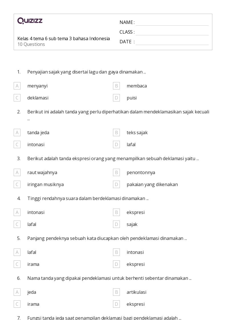 Ternyata Ini Contoh Soal Kelas 4 Semester Tema 6 Subtema 3 Paling Sering Keluar Ujian