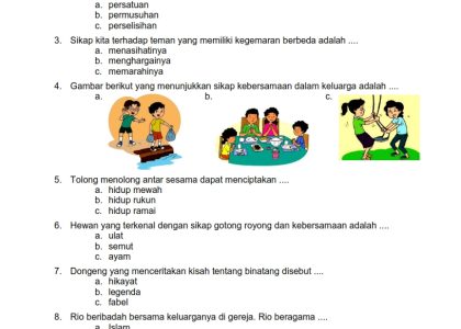 5 Contoh Soal Kelas 3 Tema 6 Subtema 4 Revisi 2018 yang Wajib Dikuasai 2026