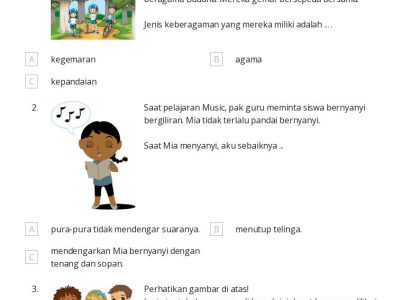 5 Contoh Soal Kelas 3 tentang Keberagaman Individu yang Hidupkan Pancasila Bukan Pajangan