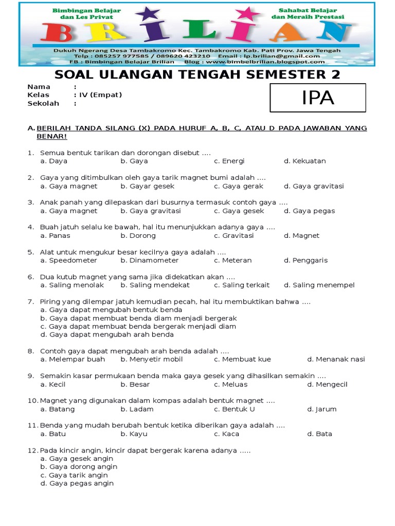 5 Fakta Soal Kelas 4 IPA Semester 1 yang Ternyata Ada di Kunci Jawaban Sumatif