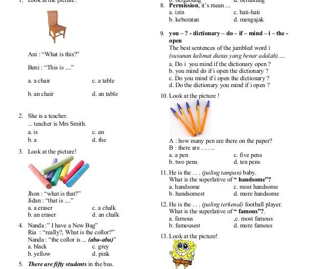 5 Rahasia Cepat Kuasai Contoh Soal Bahasa Inggris Kelas 6 Semester 1 Agar Nilai Sempurna