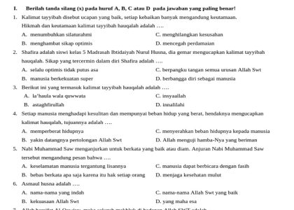 5 Rahasia Soal UAS Aqidah Akhlak Kelas 5 MI Semester 1 yang Bikin Nilai 100