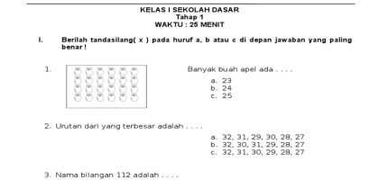 Soal Calistung Kelas 1 Sd 2020 Dalchaebi