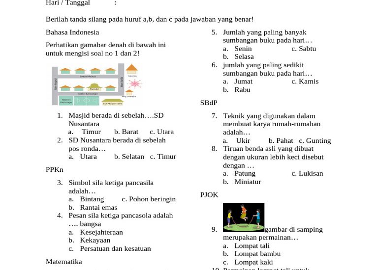 Jangan Sampai Salah! 5 Contoh Soal Kelas 3 Tema 8 Subtema 4 untuk PAT 2026