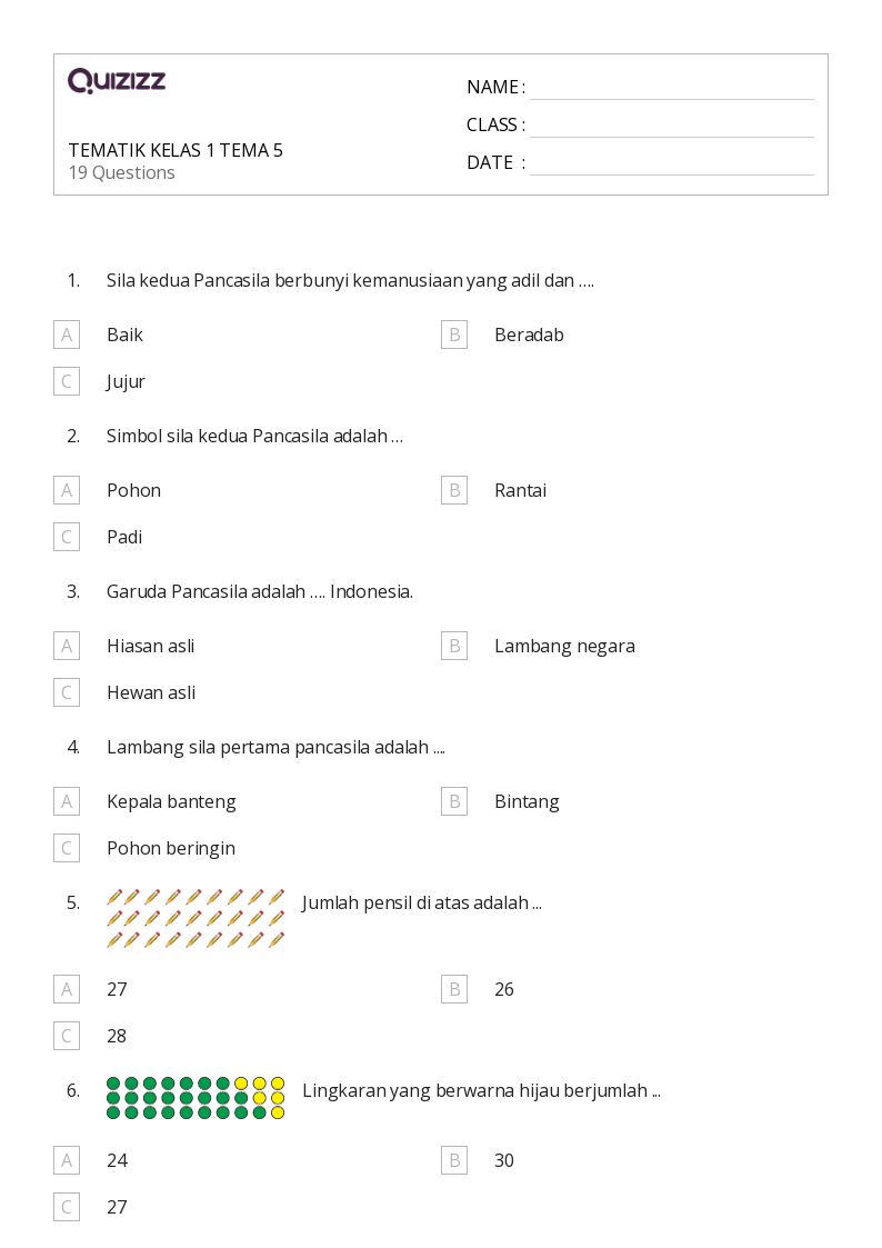 contoh soal kelas 3 tema 6 subtema 2