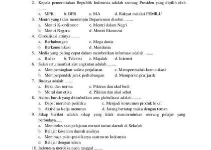5 Fakta Mengejutkan Soal UTS PKN Kelas 6 Semester 2 yang Wajib Siswa Tahu