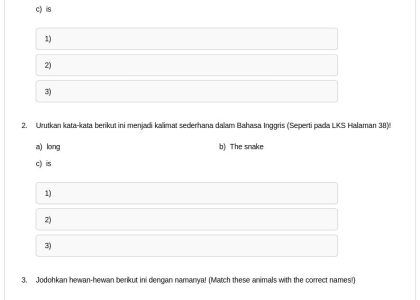 7 Contoh Soal Kelas 3 Tentang Animals Beserta Jawabannya, Wajib Tahu Agar Anak Tak Bingung