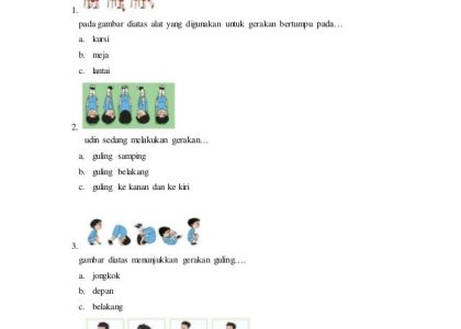 Akhirnya Tersedia! Download Soal Ujian PJOK MI Kelas 4 SD Semester 1 Lengkap 3 Paket Terbaru 2026