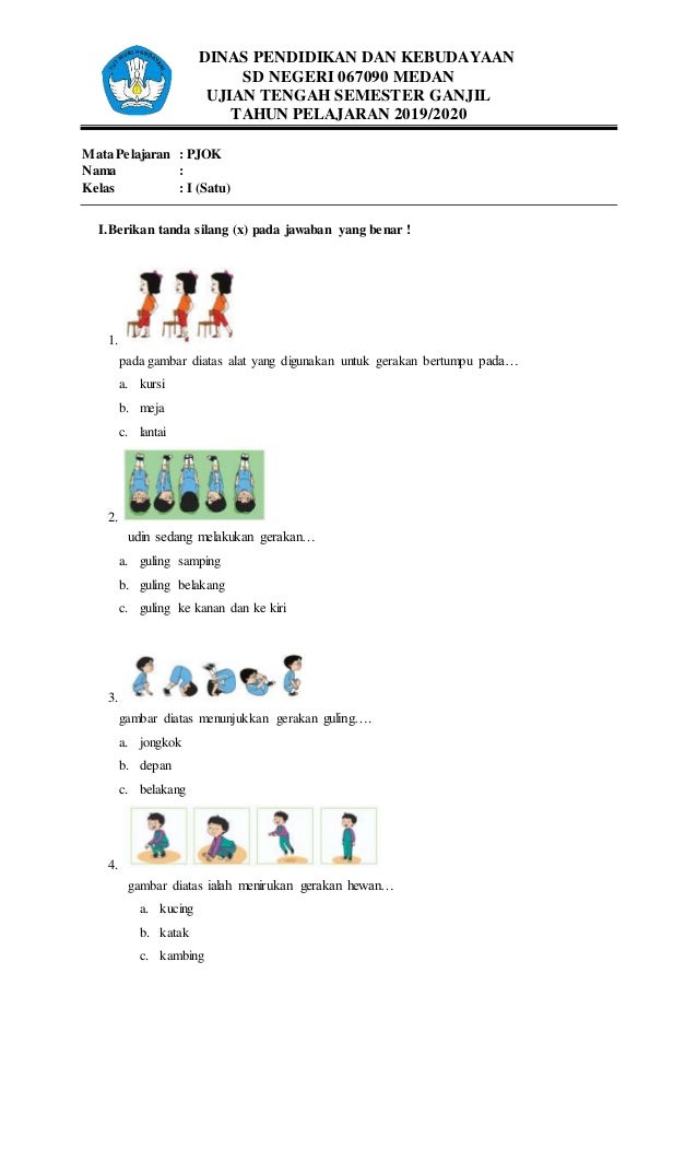Akhirnya Tersedia! Download Soal Ujian PJOK MI Kelas 4 SD Semester 1 Lengkap 3 Paket Terbaru 2026