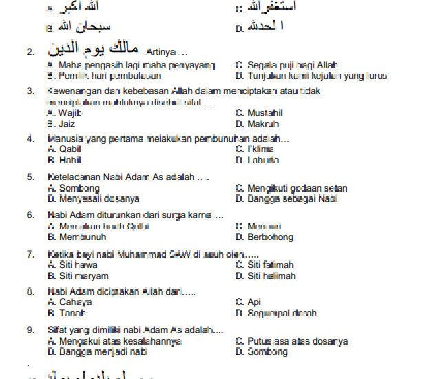 Download Soal UKK Agama Kelas 4 Tematik 2026, 35 Contoh Soal dan Jawaban Terbaru!