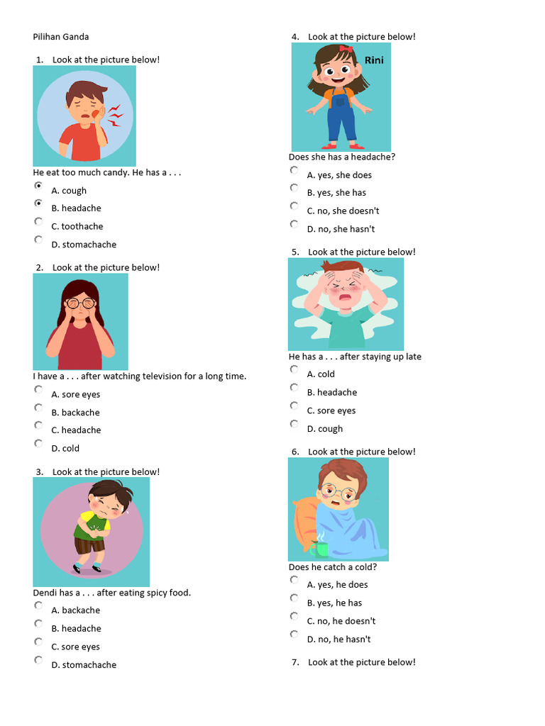 Download Soal Ujian Inggris K13 SD Kelas 4, 7 Lembar Kerja Siswa Siap Cetak dan Wajib Dicoba