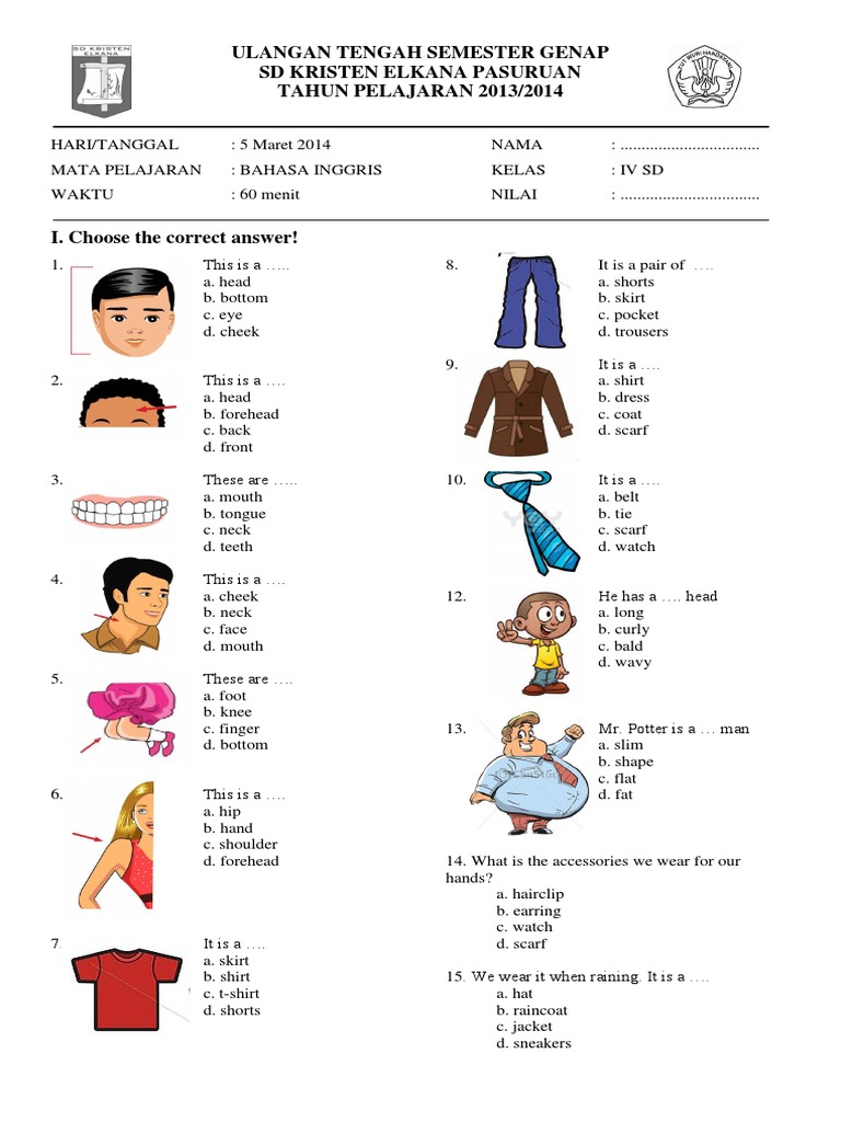5 Cara Cepat Kuasai Bahasa Inggris SD dengan Kumpulan Soal Bahasa Inggris Kelas 4 5 6 SD