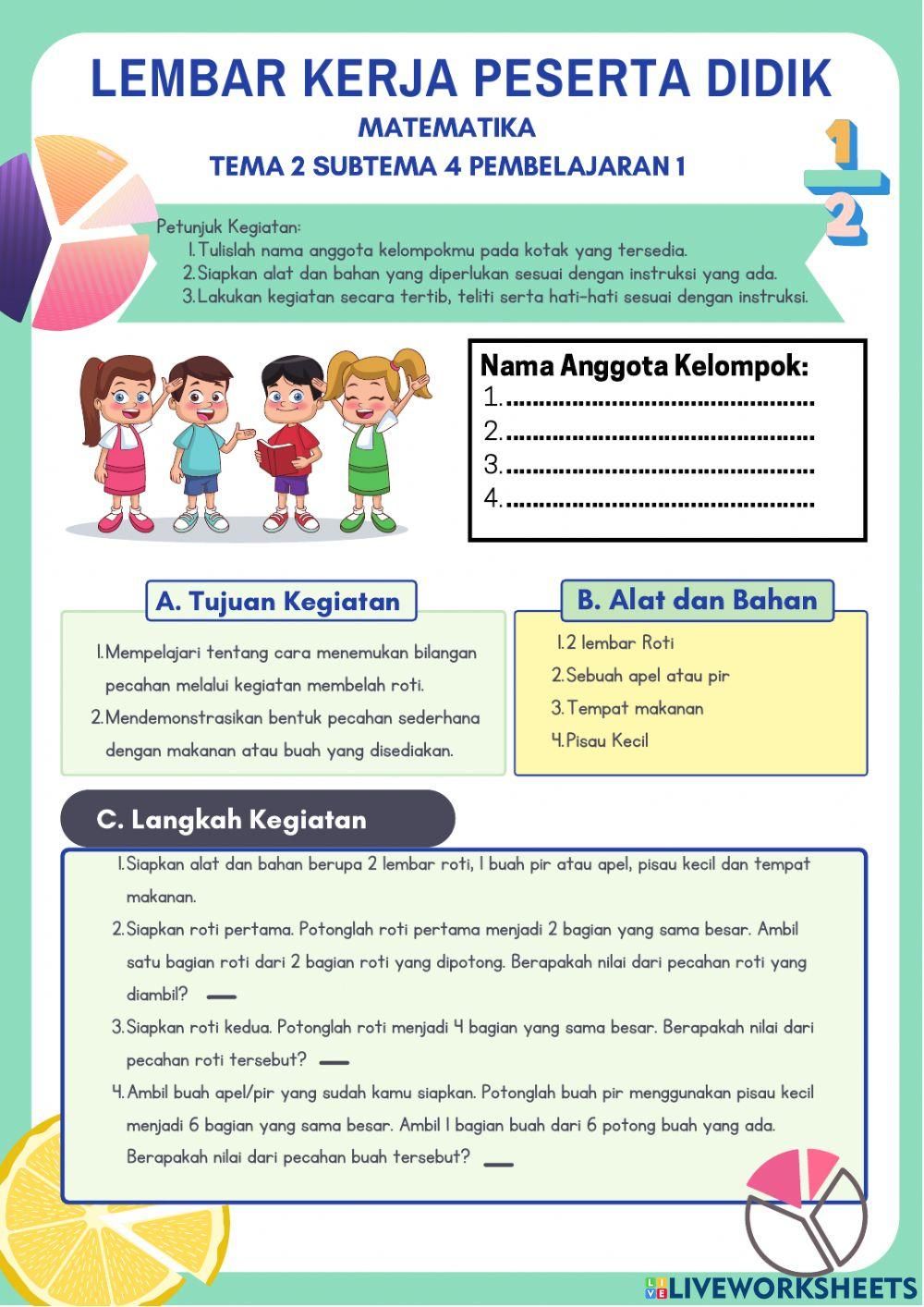 7 Contoh Soal Kelas 4 Tema 2 Sub 3 yang Sering Muncul di Ujian, Ternyata Ini Kunci Jawabannya